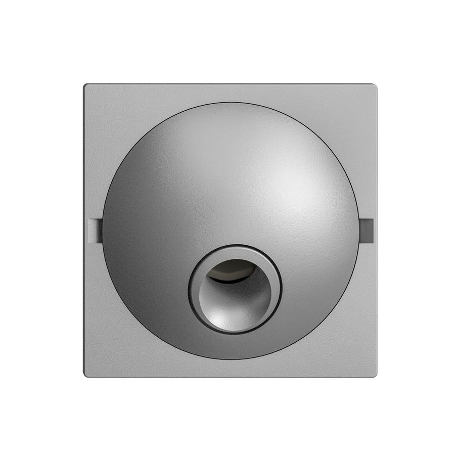 UP-Anschlussdose EDIZIOdue 8L für Rufleuchte, silver