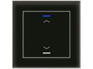 Poussoir KNX RGBW ENC MDT BE-GTL10S.A1S 1t/2a verre noir "jalousie"