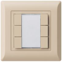 UP-Universaltaster 6×kallysto.line ohne LED beige