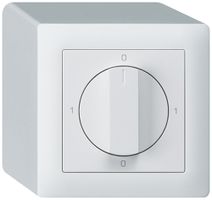 AP-Drehschalter kallysto 2/1L weiss 0-A-0-M mit Drehgriff