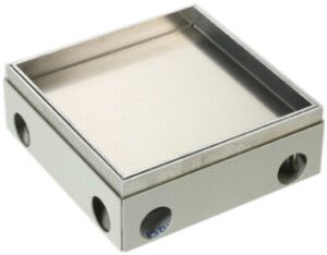 Scatola di tiraggio Woertz 214×214mm alu