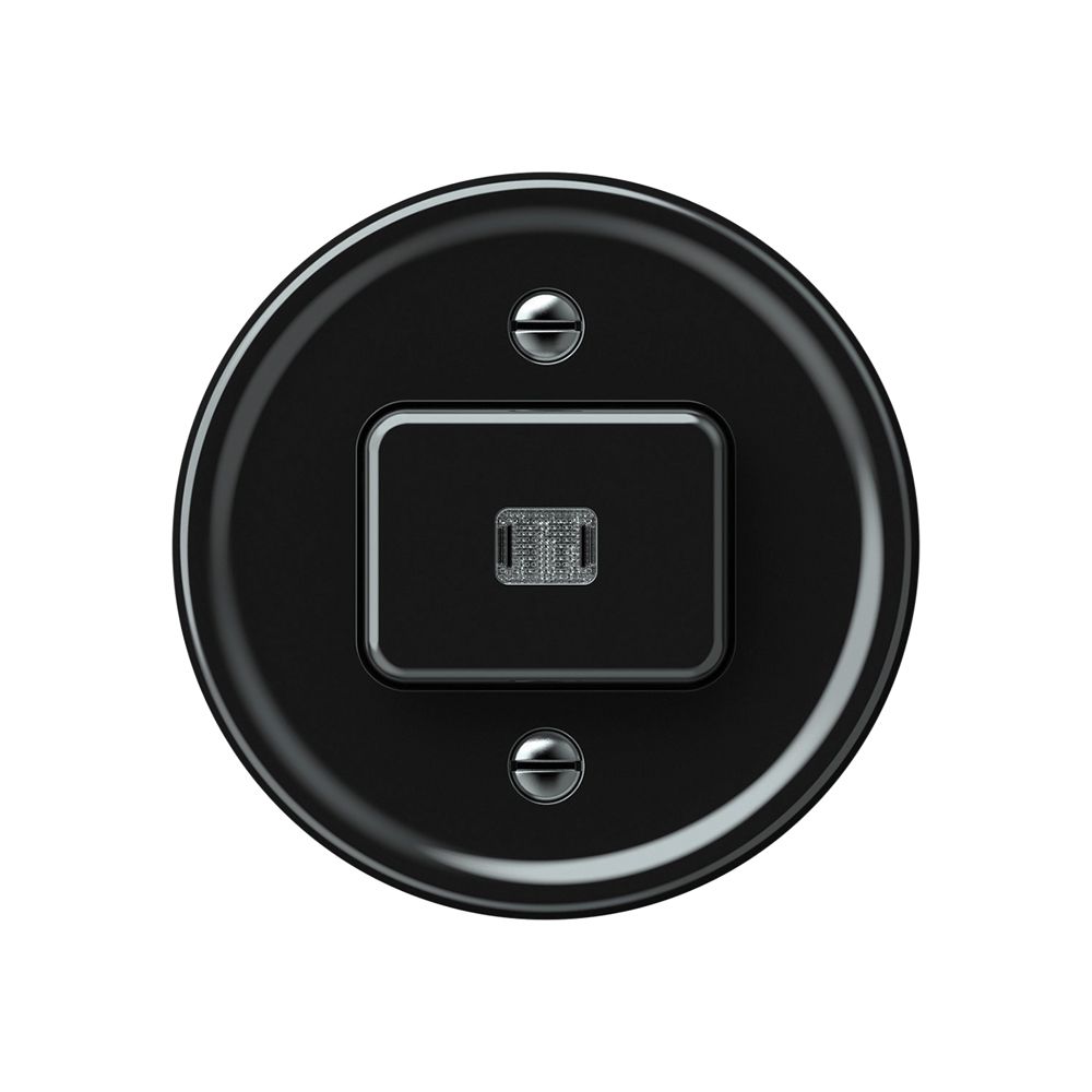 Leuchtdrucktaster origin 1×Taste beleuchtet 1CO 1P 0<1 10A 230V 60×60mm schwarz