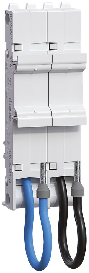 Universaladapter Hager uniway 36mm, 40A, 2P, NL2