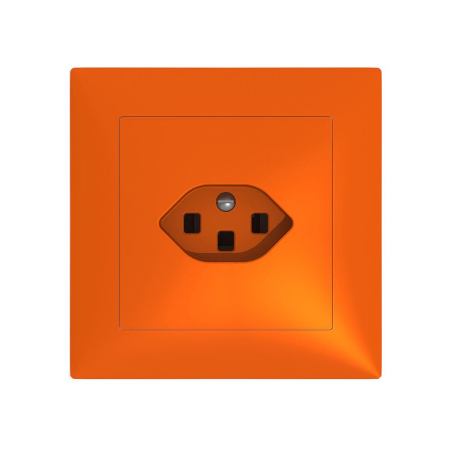 UP-Steckdose SIDUS 3×T23 orange