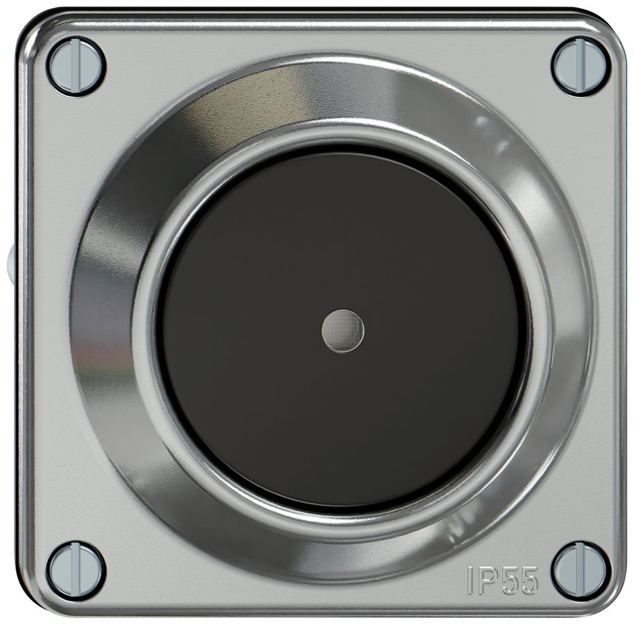 Leuchtdruckschalter ELEMENT Sch 6/1L 16A 250V LED Aluminium