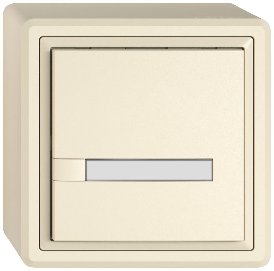 AP-Universaltaster EDIZIO.liv UNI SNAPFIX® 12…48V o.LED 1× 1-Tbed.Pap.cr