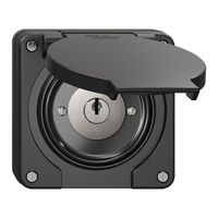 Contact pivotant NUP NEVO, avec serrure&2 clés, KS, 0<->1, noir