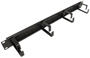 Kabelführungsbügel ROLINE 60×510×100mm Metall 1HE Bürstenleiste schwarz