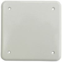 Abdeckplatte II 4-Befestigungslöcher weiss