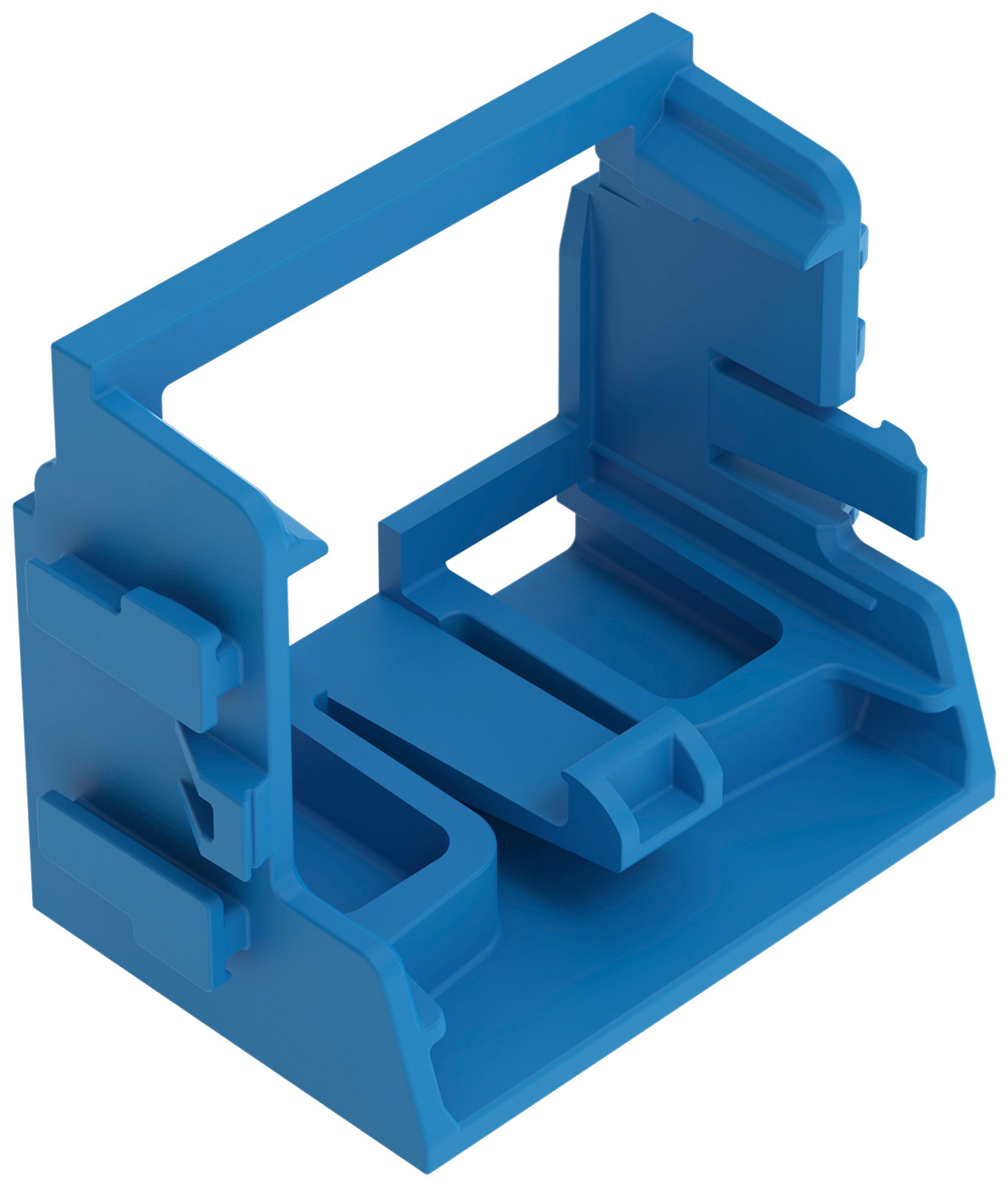 Befestigungsadapter WAGO o.Zugentlastung für 10×4mm² Rastfuss bl