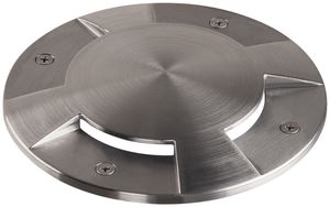 Abdeckung SLV BIG PLOT Edelstahl 316, IP67, 0.8t, 4 Öffnungen