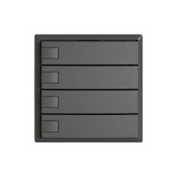 Universaltaster EDIZIO.liv UNI SNAPFIX® 12…48V o.LED 4× 1-Tbed.dgu