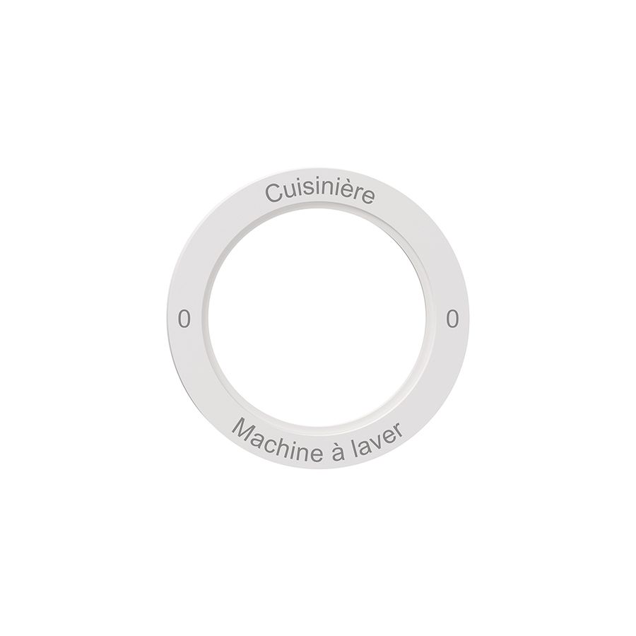 Disque indicateur NEVO, p.inter.rotatif, 0-Cuisinière-0-Machine à laver, blanc