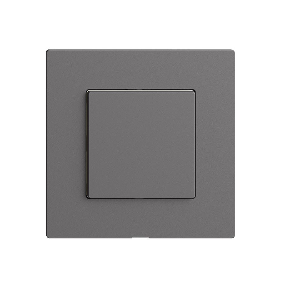 Kit copertura per interruttore 1c/1t Edue Wiser grigio scuro