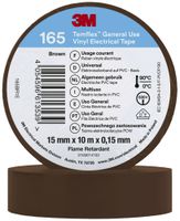 Isolierband 3M Temflex 165 15mm×10m×0.15mm braun VDE 600V 0…90°C