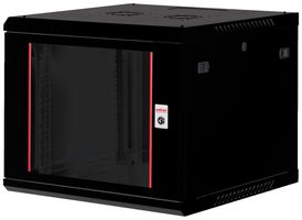 Wandgehäuse 19" ROLINE Basic Plus 600×512×600mm 9HE 1×Tür Stahl schwarz