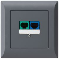 Scatola INC DSL kallysto.line 2×RJ45 antracite