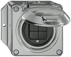 Poussoir stores AP ELEMENT 1P 4 touches a.couvercle aluminium