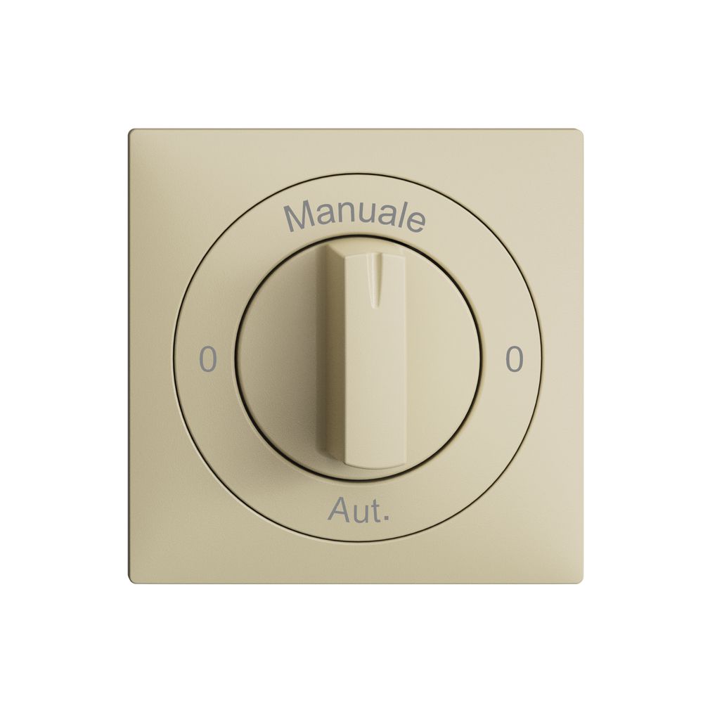 Kit front. 0-Manuale-0-Aut. EDIZIOdue vanille, 60×60mm pour interr.rot