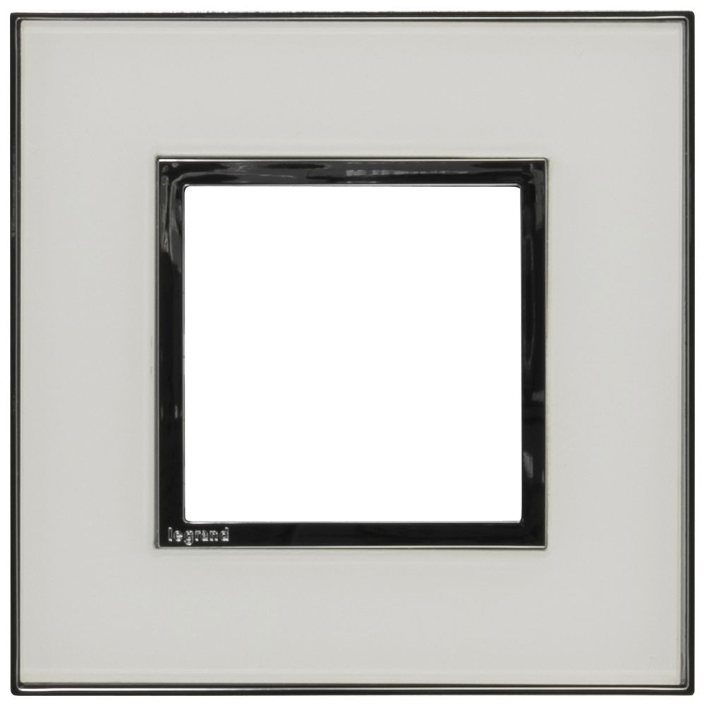 Cadre de recouvrement ATO 1×1 module verre blanc