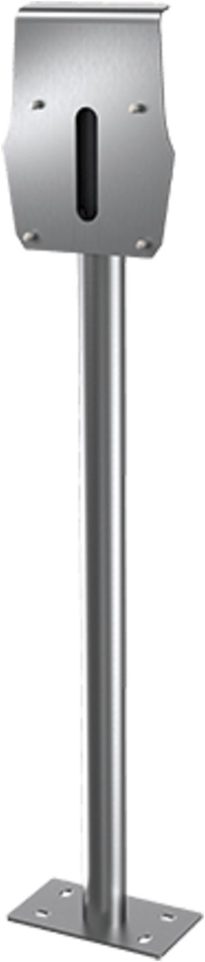 Edelstahlsäule Mennekes für 1×AMTRON® Wallbox, 1231×240×84mm, 7.8kg