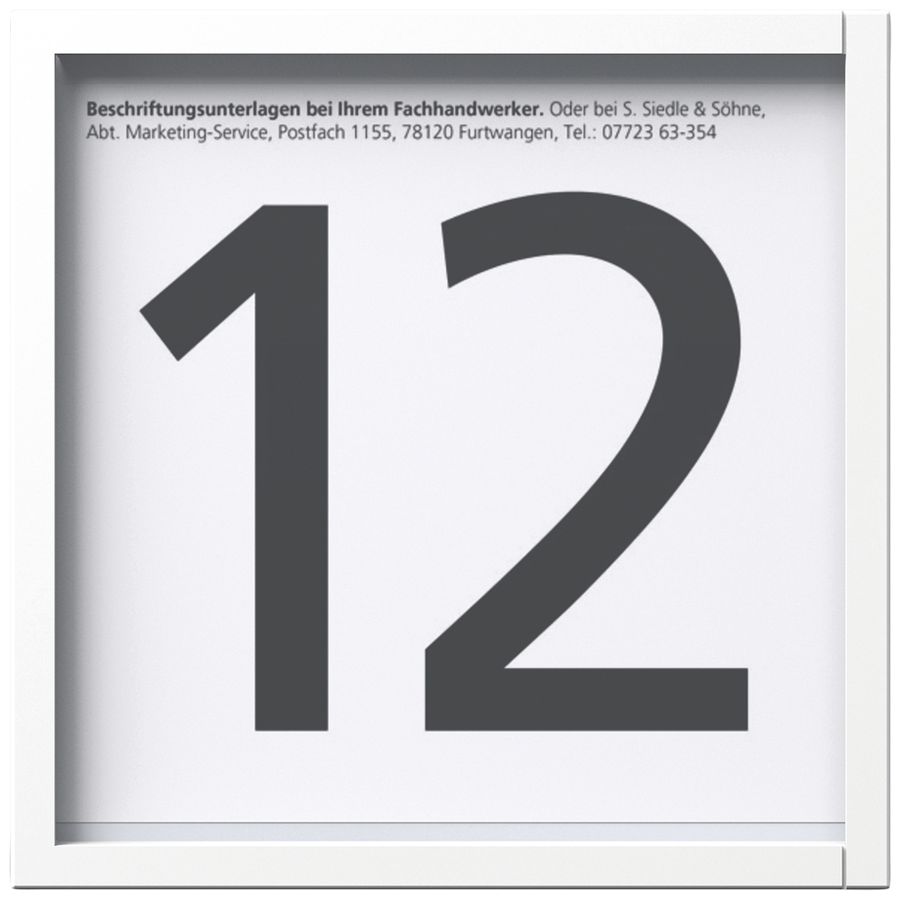 Modulo info LED Siedle indipendente dal sistema materiale sintetico bianco