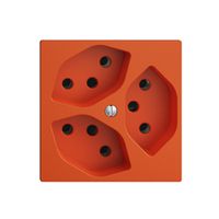 UP-Steckdose EDIZIOdue 3×T13 3×S orange