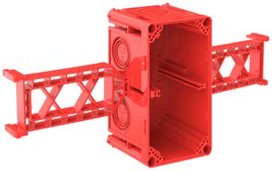 Scatola da incasso CRALLO-FLY 138×302×73mm 2×1 senza alogeni rosso