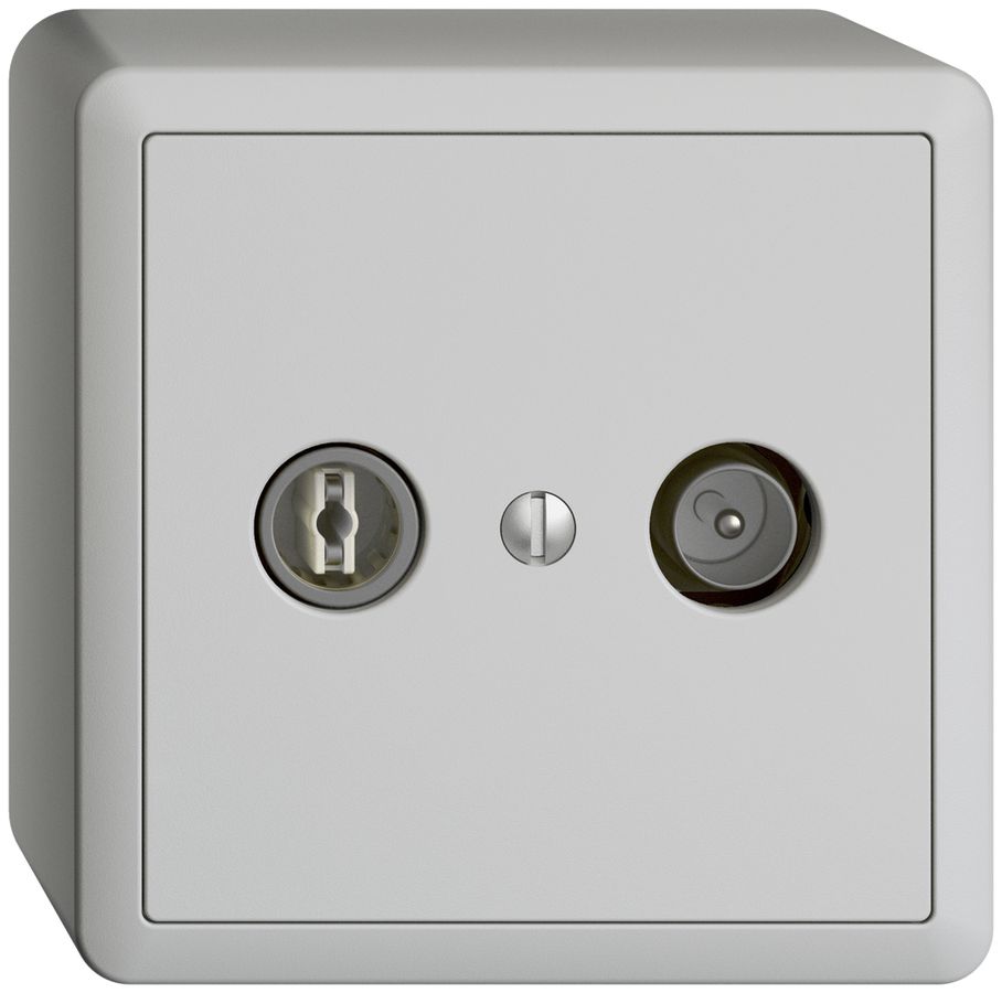 AP-TV-R-Dose EDIZIOdue 4dB hellgrau Breitbanddose 5…2000MHz, FX54