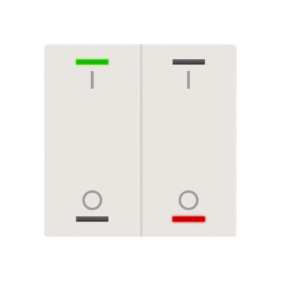 EB-Taster KNX RGBW MDT BE-TAL600211.B1 2T/4B weiss matt "I/O"