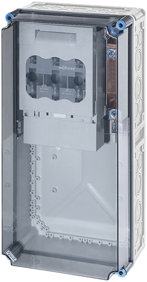 NH-Gehäuse Hensel Mi, 1×NH 1, mit Sammelschiene, 250A, 5-polig