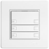 Poussoir KNX RGB ENC EDIZIO.liv SNAPFIX® capteur temp.RGB-LED 3× comm.2T bc