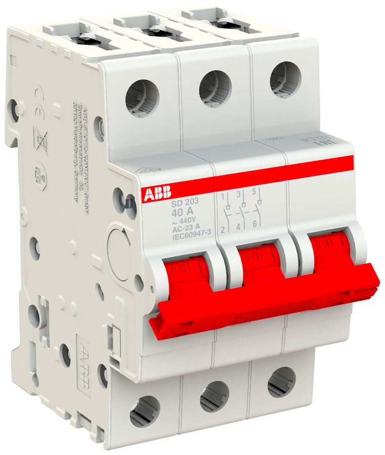 REG-Lasttrennschalter ABB pro M compact SD203/40 40A 3P 440V 3TE