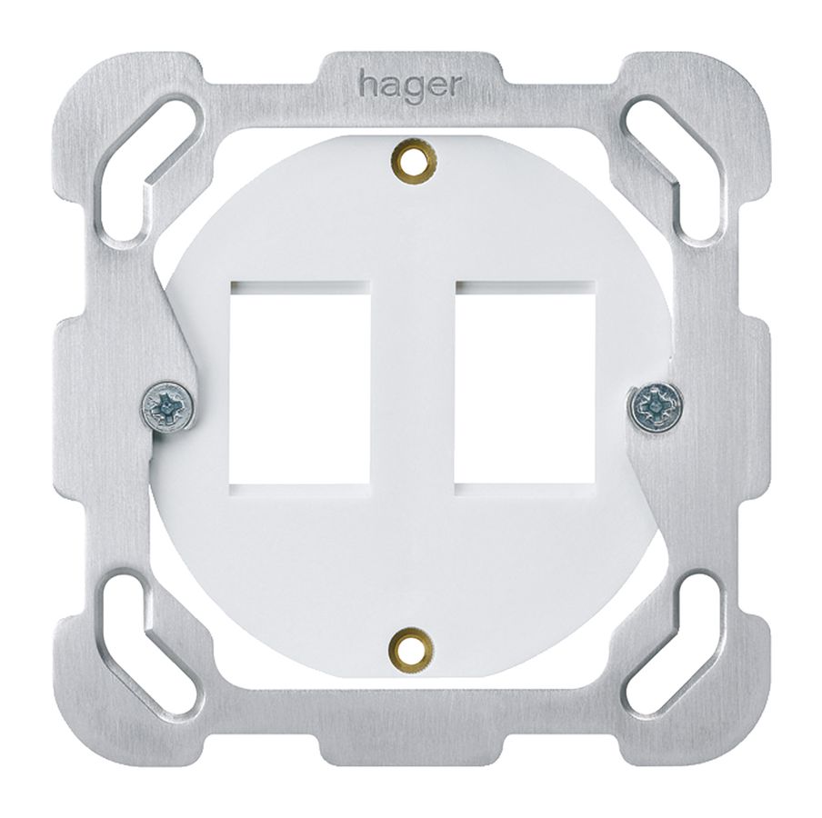 Aufnahmering Hager HMS F für 2 Module