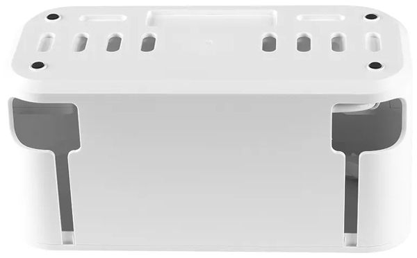 Presa multipla A. Steffen Cable Organizer Box con interruttore 5×T13 bianco