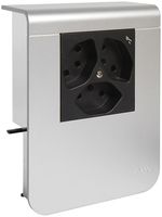 Geräteträger Hager für SL20080 Dekor Aluminium, 3×T13 1×S