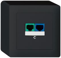 Scatola AP DSL kallysto 2×RJ45 nero