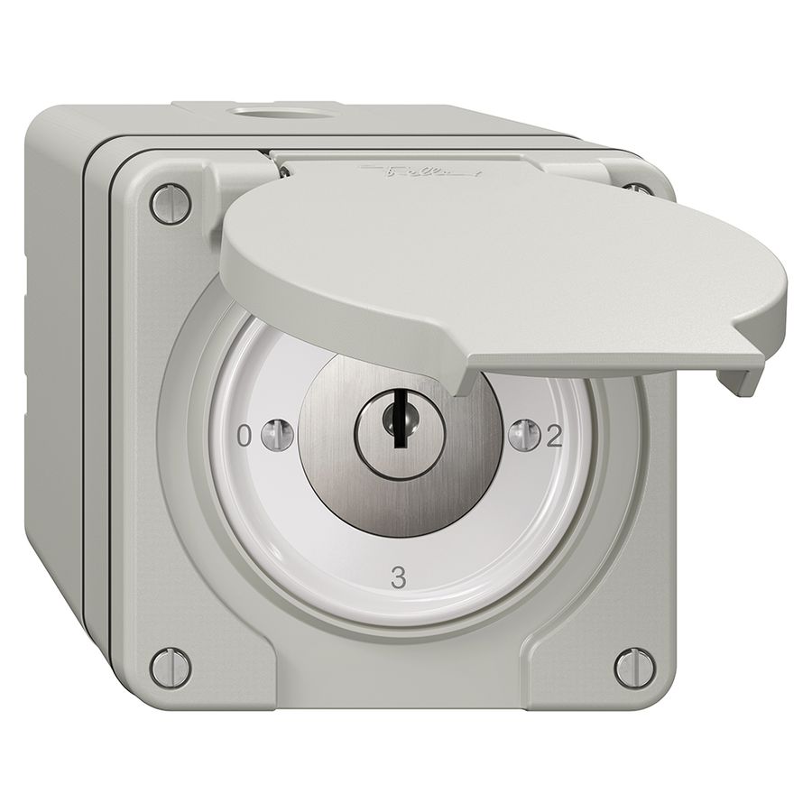 Interrupteur rotatif NAP NEVO, 5/2L, avec serrure&2 clés, KS, 0-1-2-3, grc