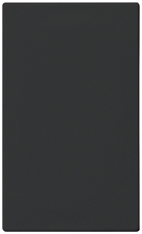 Placca di chiusura Hager FLF 3/5 con molle plastica per ritaglio metallo nero