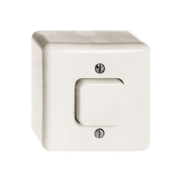 Interrupteur poussoir AP 3/1L blanc FH