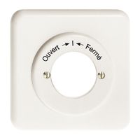 UP-Frontset Ouvert-I-Fermé weiss für Schlüsselschwenktaster