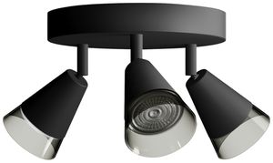 Spot Philips Cleft GU10 3×5W 235×196mm noir