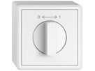 AP-Schwenktaster EDIZIO.liv SNAPFIX® 0<->1/1P mit Drehgriff ws