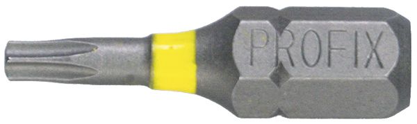 Embout pour vis Torx PROFIX T10×25mm 1/4" marquage jaune