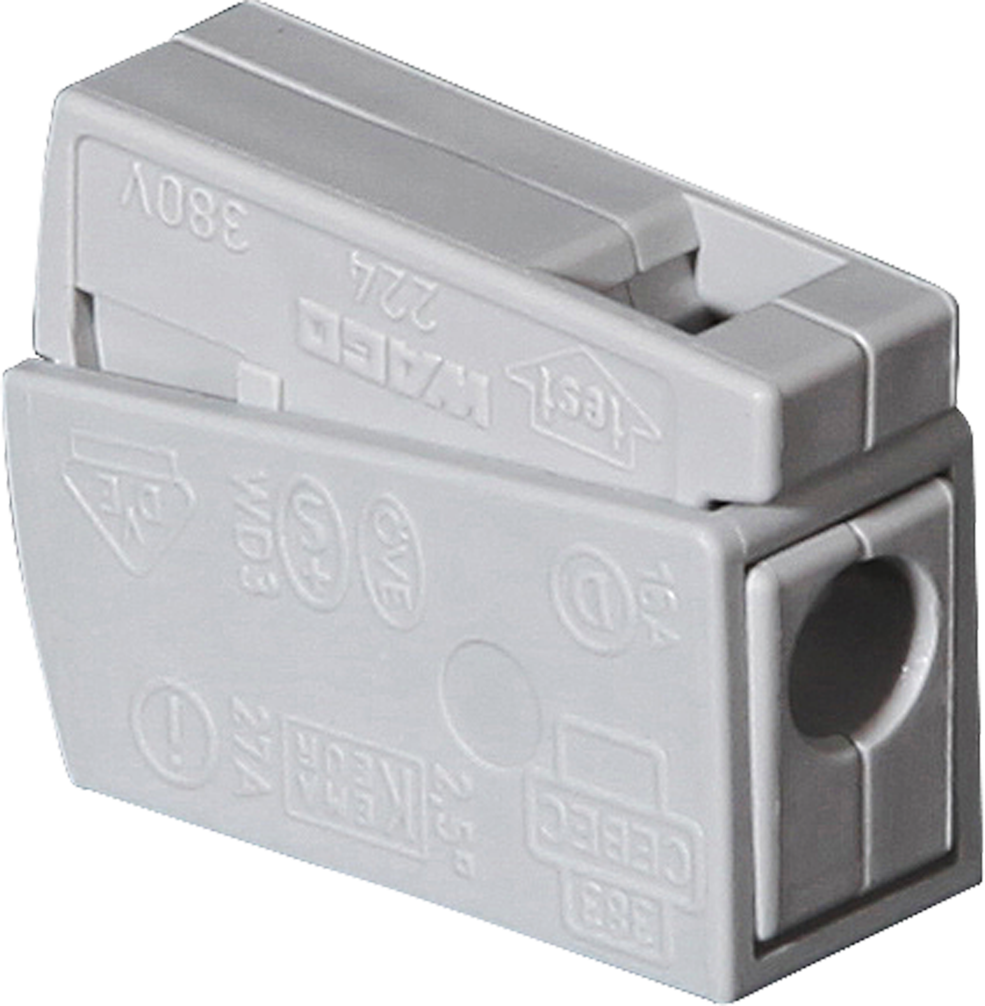 Leuchtensteckklemme WAGO 1…2.5mm²/0.5…2.5 grau