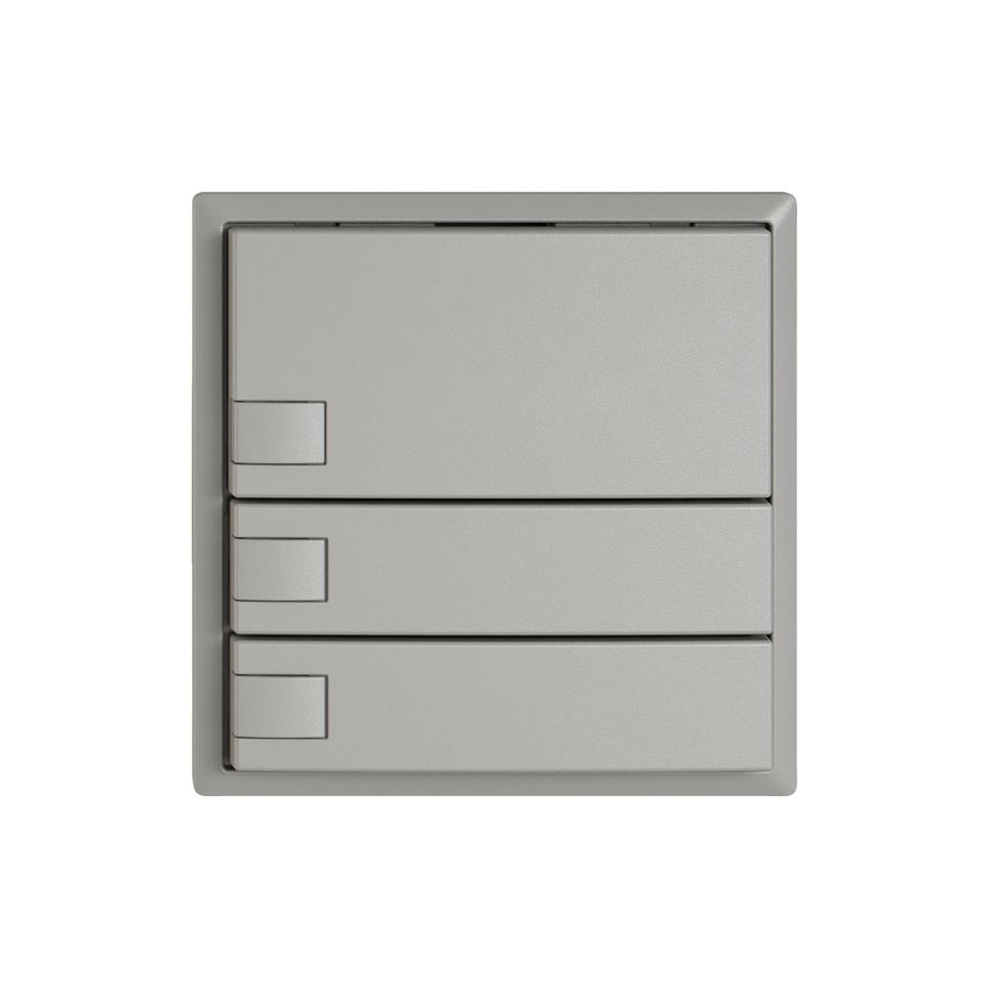 Pulsante KNX RGB EDIZIO.liv SNAPFIX® sensore temp.s.LED 3× com.1T grc