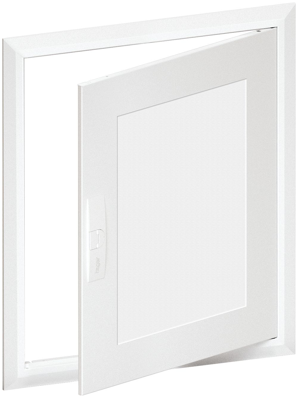 Cornice con porta Hager univers 603×703×13mm IP30 bianco puro per FW42U