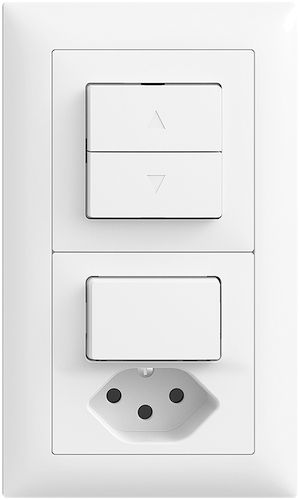 Combinaison ENC EDIZIOdue 2×1 blanc store + combi 3/1L+T13