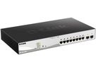 Switch D-Link DGS-1210-10MP/E, 10-port smart managed Layer2/3 Gigabit PoE+