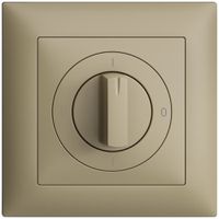Frontset EDIZIOdue 0-1-0-1 sand 88×88mm für Drehschalter